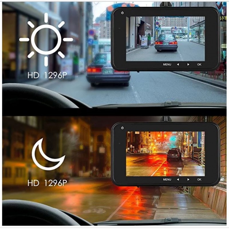 CAR DASHBOARD CAMERA 1080p 3.0 INCH G-SENSOR HD  WITH LOOP RECORDING